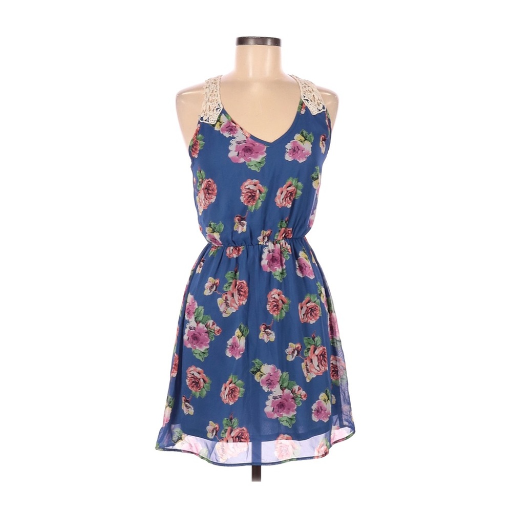 Pink Owl floral midi dress